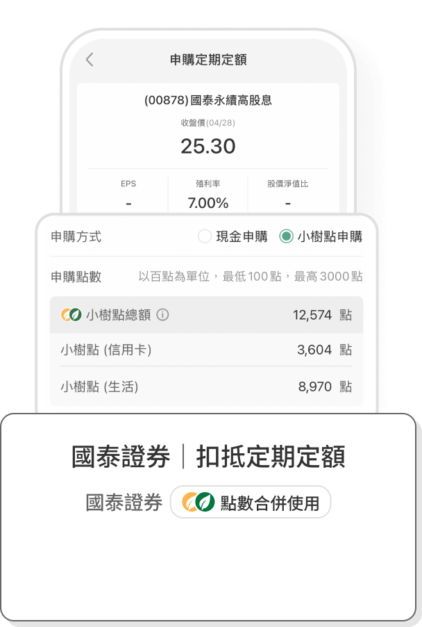國泰證券 | 扣抵定期定額